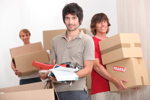 Packing and loading items into a moving van in Becontree