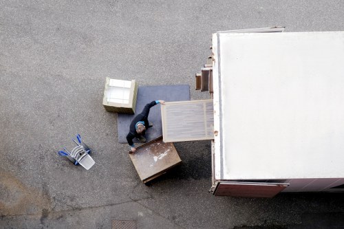 Removal van serving a residential street in Becontree