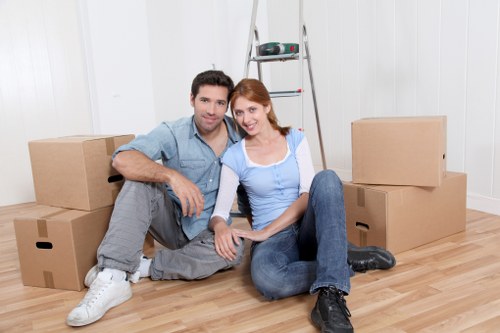 Furniture being moved from a residential property in Becontree